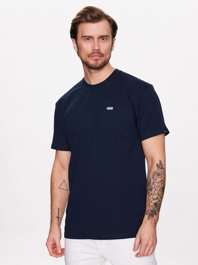 Vans Vans Póló Left Chest Logo VN0A3CZE Sötétkék Classic Fit