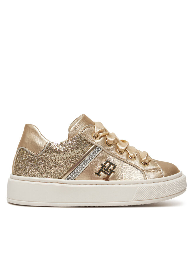 Tommy Hilfiger Tenisice Tommy Hilfiger Sneaker Bassa Allacciata T1A9-33932-0829 S Zlatna
