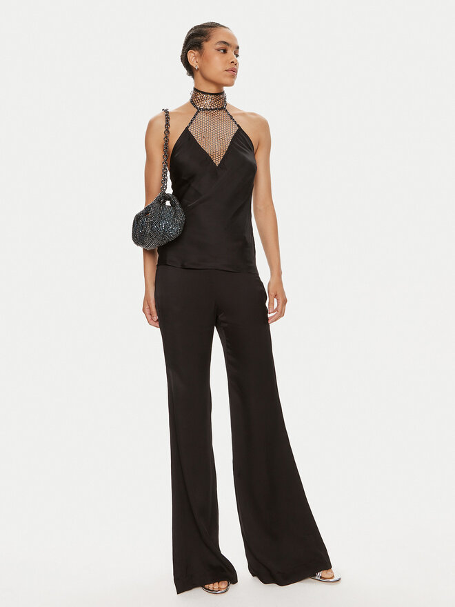 ROTATE ROTATE Felső Victoria 112536100 Fekete Slim Fit