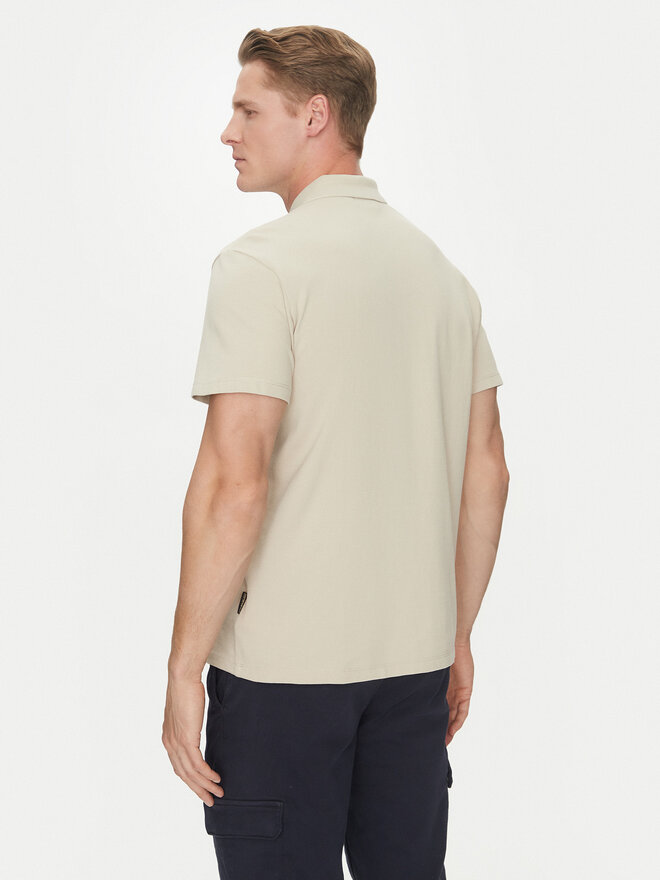 Napapijri Napapijri Polo marškinėliai Ealis NP0A4H8B Smėlio Regular Fit