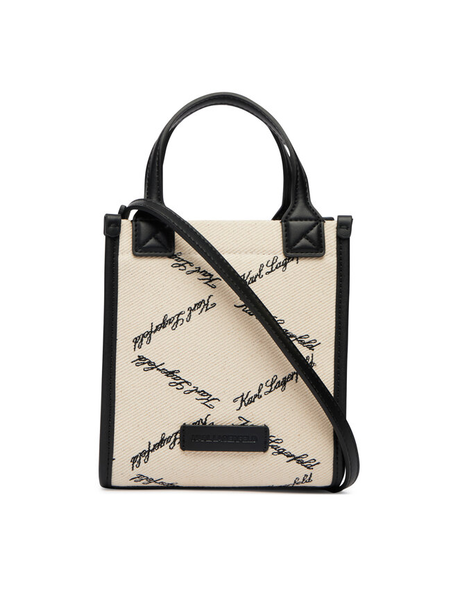 KARL LAGERFELD Handtasche KARL LAGERFELD Ville B2W30278 Creme