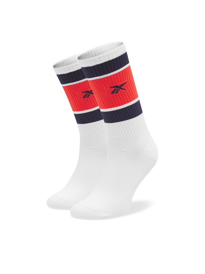 Chaussettes hautes homme Reebok CL Basketball Sock HF8408 Blanc chaussures