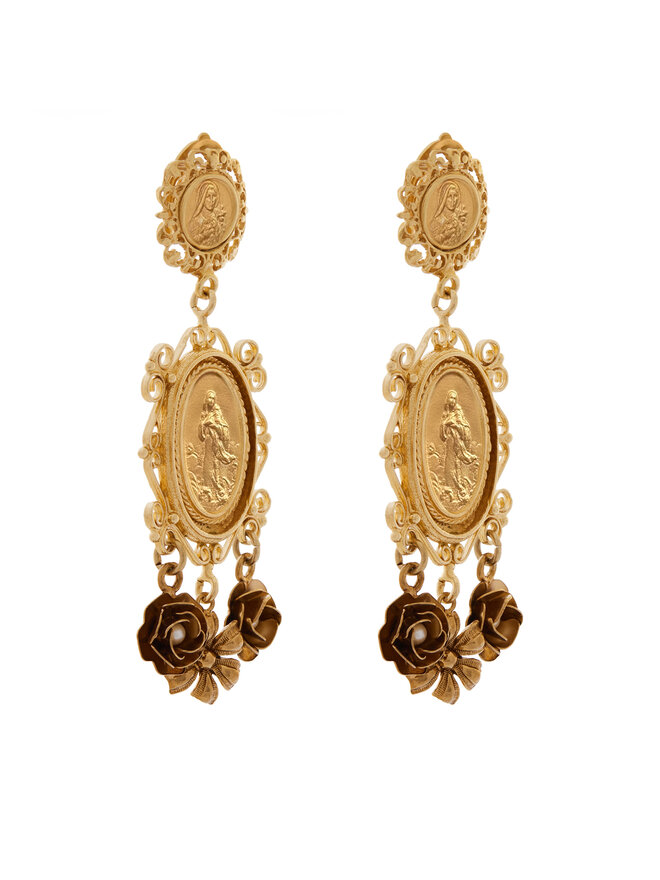 Dolce&Gabbana Klipsy Dolce&Gabbana WEG6M1 W0001 Złoty