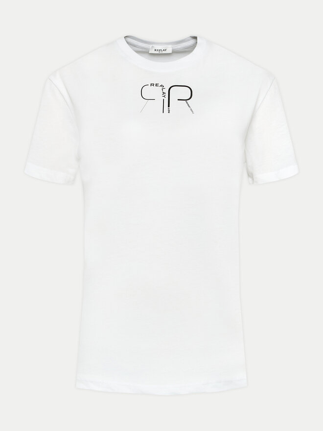 REPLAY Replay T-Shirt W3566P.000.23612P Weiß Regular Fit