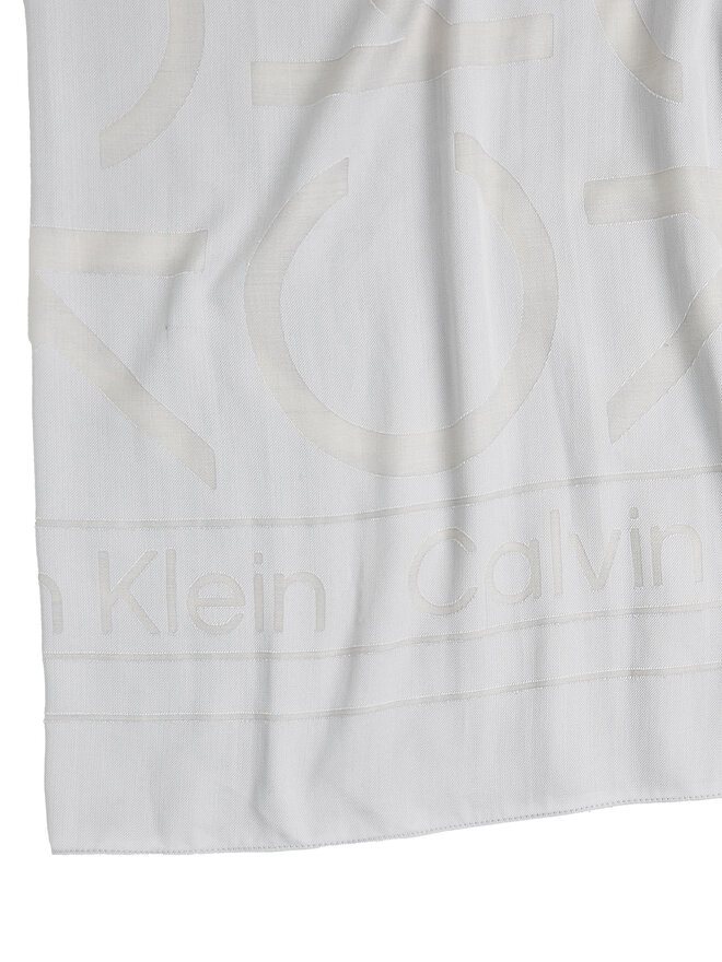 Calvin Klein Šátek Calvin Klein Burnout Large Monogram K60K612977 Šedá