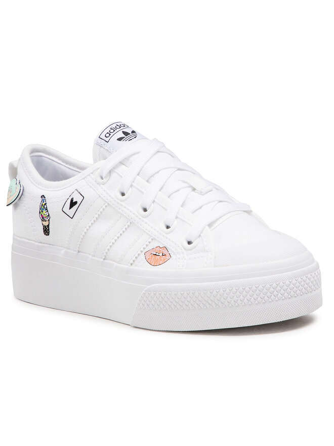 adidas Sneakers adidas NIzza Platform J FY2531 Weiß