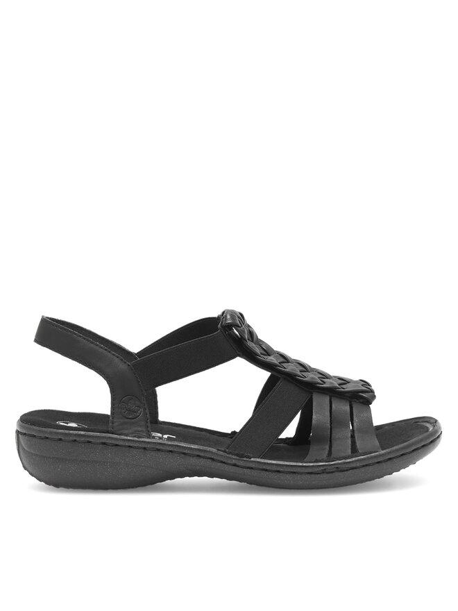 Rieker Sandali Rieker 60809-00 Črna