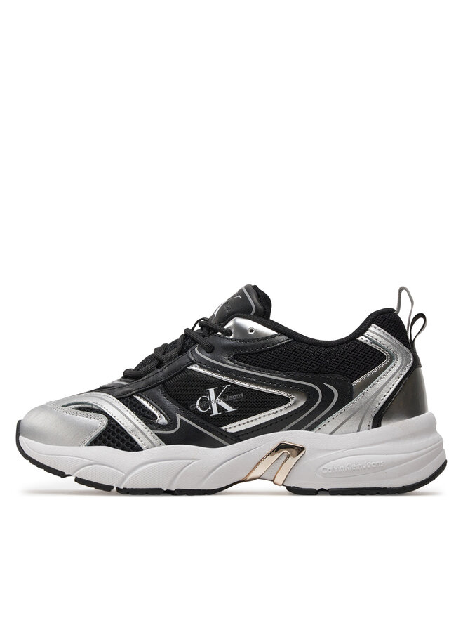 Calvin Klein Jeans Zapatillas Calvin Klein Jeans Retro Tennis Low Lace Mh Ml Mr YW0YW01381 Negro