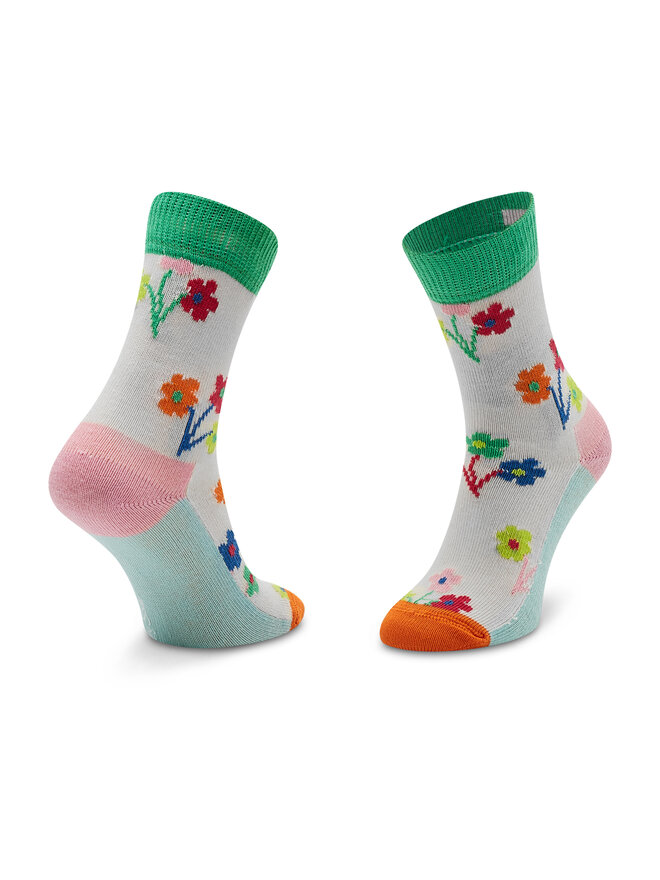 Happy Socks Чорапи дълги детски Happy Socks KBOU01-1300 Бял