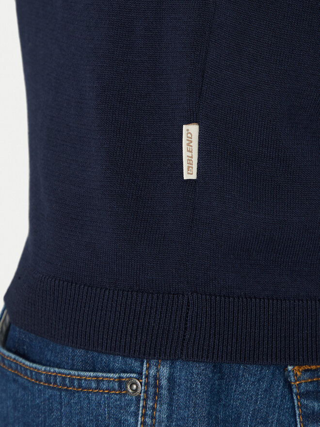 Blend Blend Polo 20718362 Tamnoplava Regular Fit