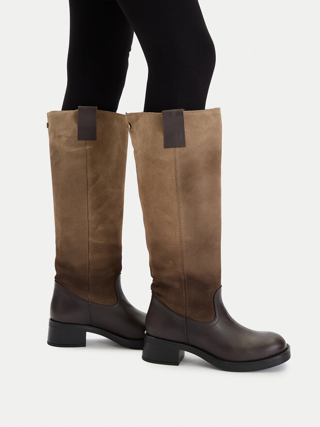 Steve Madden Kozaki Steve Madden Banner SM11003092 Brązowy