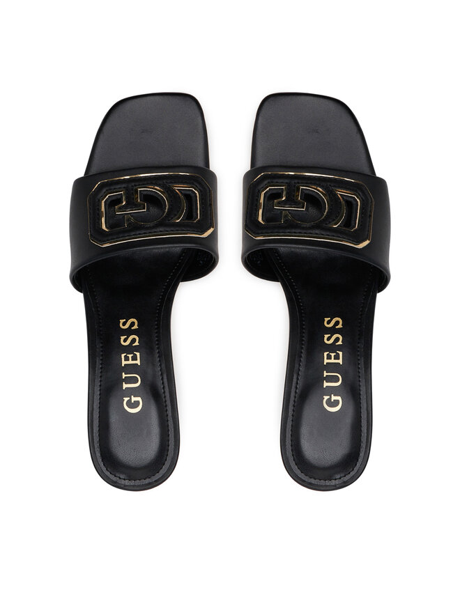 Guess Klapki Guess Gals FLJGAS LEA03 Czarny
