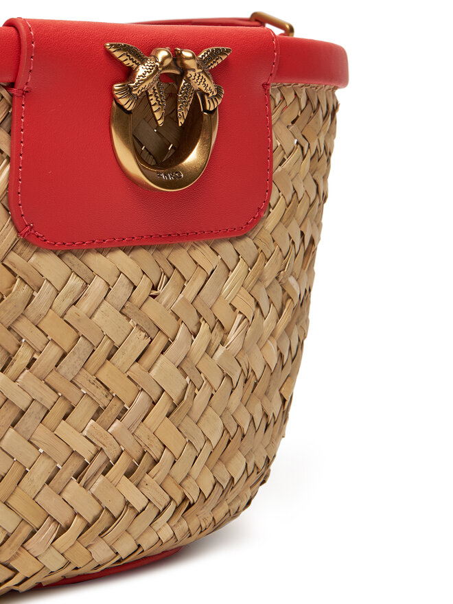 PINKO Kabelka PINKO Love Summer Bucket PE 25 PLTT 103325 A1RL Béžová