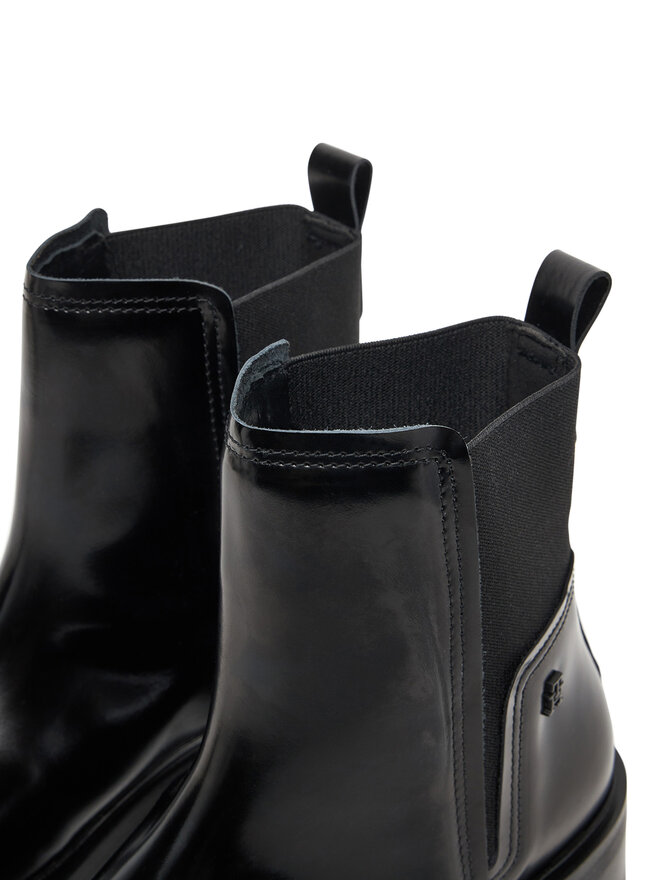 Tommy Hilfiger Klassische Stiefeletten Tommy Hilfiger Minimal Abrasivato FW0FW08764 Schwarz