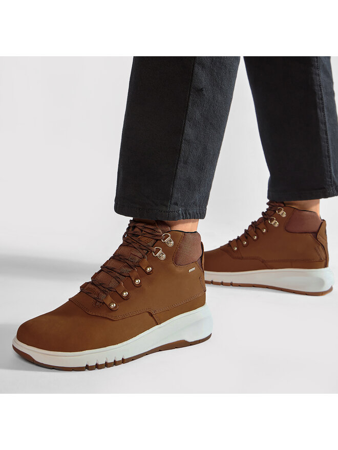 Stivali Geox U Aerantis 4x4 - Uomo, Pelle, Suola Gomma, Alla Caviglia, Comodi E Leggeri - Foto 8