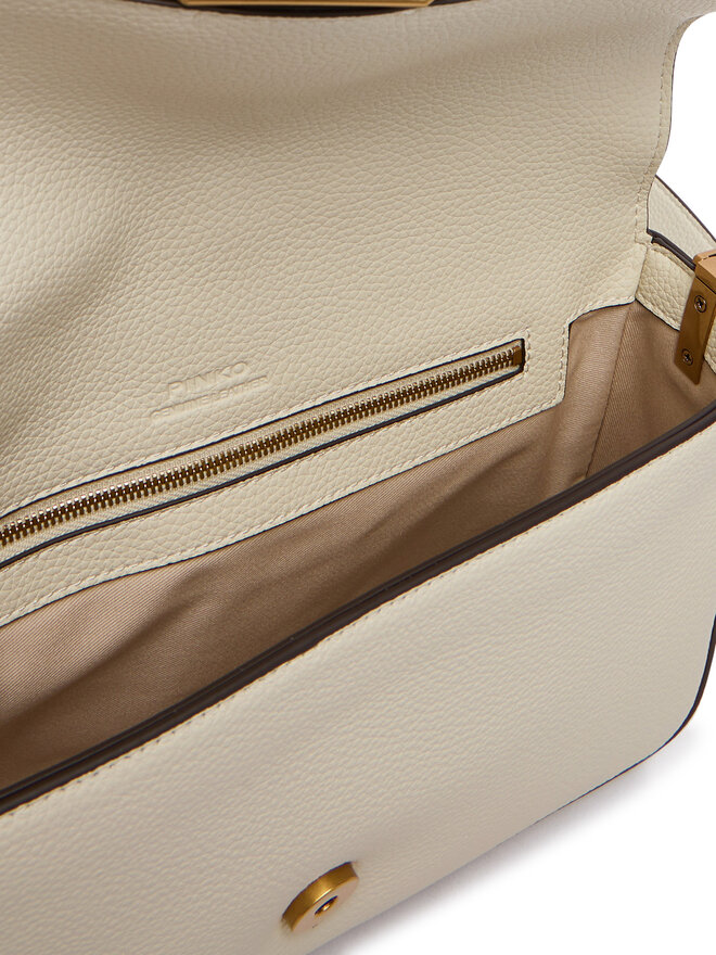 PINKO Handtasche PINKO Love One Classic Slouchy Fl PLTT 104524 A2OX Weiß