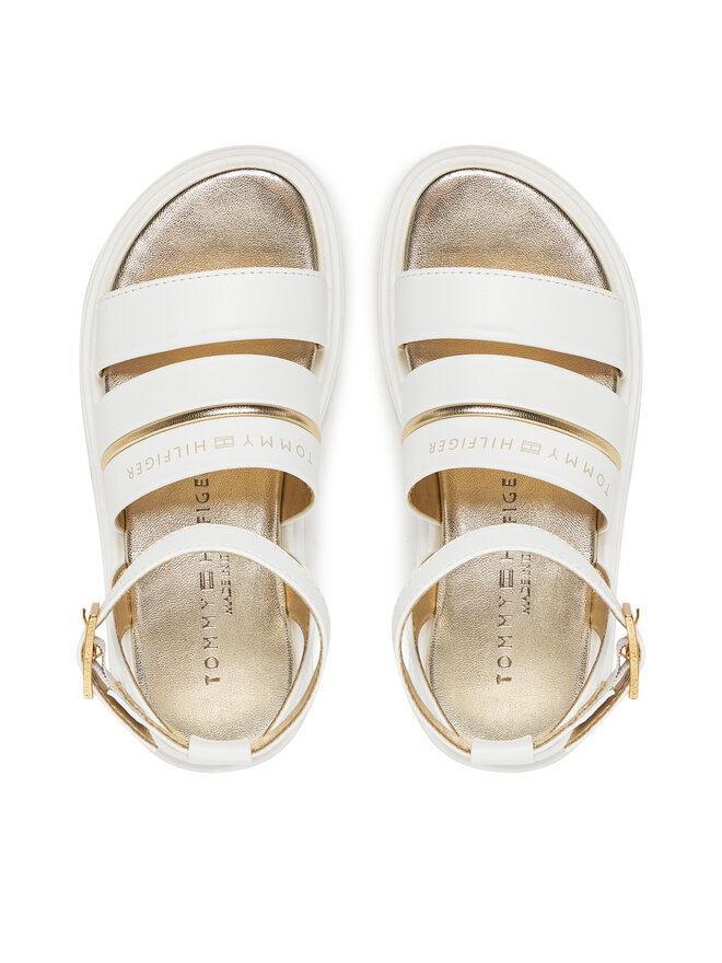 Tommy Hilfiger Sandalen Tommy Hilfiger Sandal T4A2-33798-0371 M Weiß