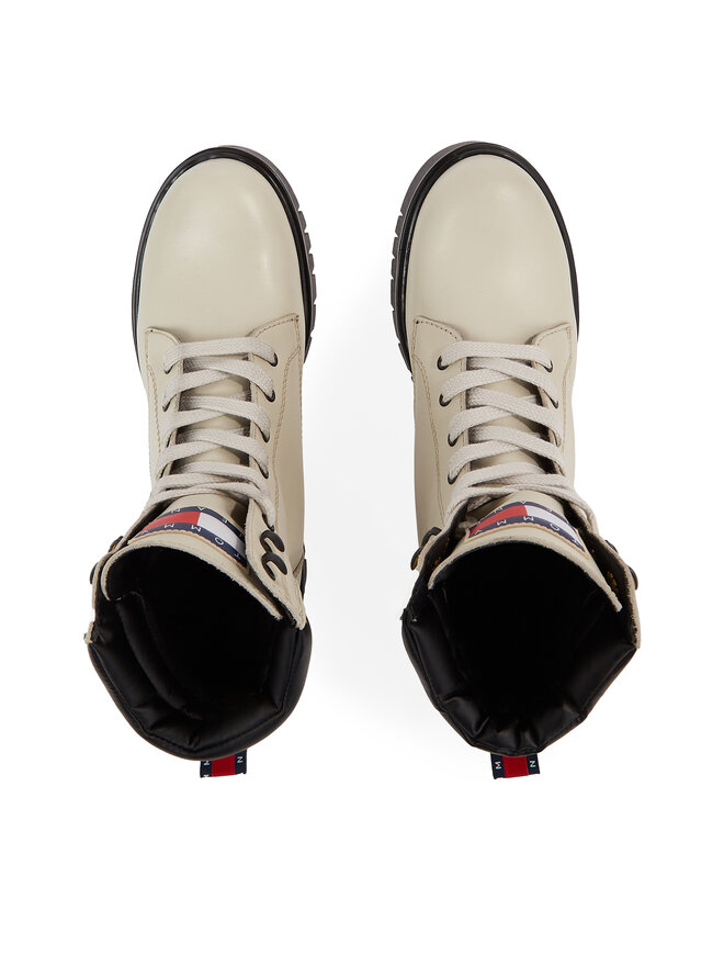 Tommy Jeans Škornji Tommy Jeans Tjw Lace Up Boot EN0EN02314 Bež