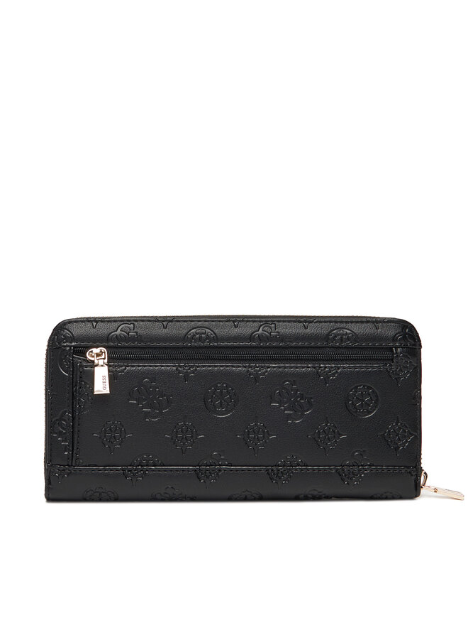 Guess Голям дамски портфейл Guess Phoebe Slg SWPD96 65146 Черен