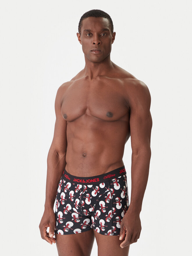 Jack & Jones Jack & Jones Набір боксерські шорти та шкарпетки Snow Skulls Giftbox 12285138 Чорний
