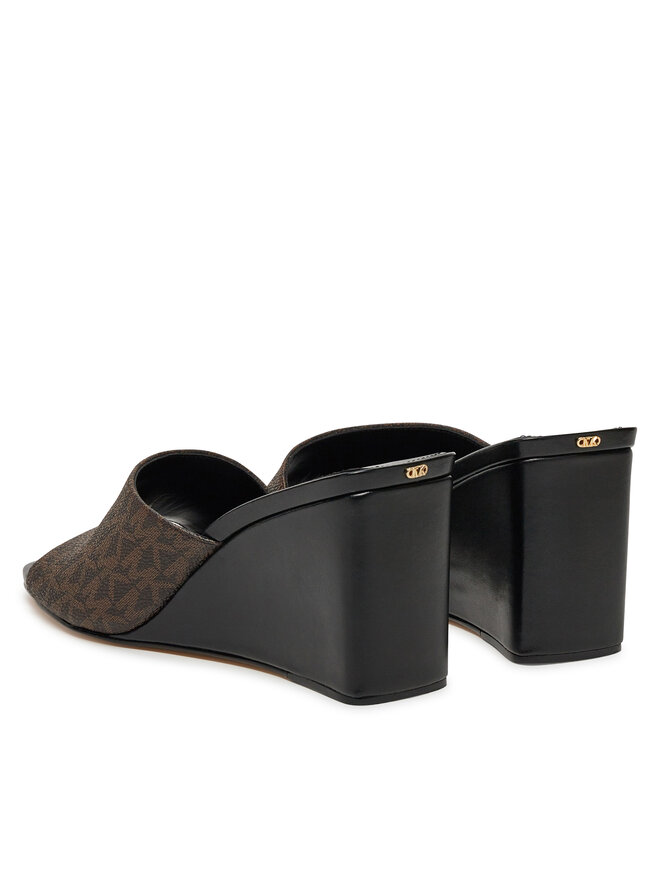 MICHAEL Michael Kors Klapki MICHAEL Michael Kors Merriam Wedge 40S5MMMS1B Brązowy