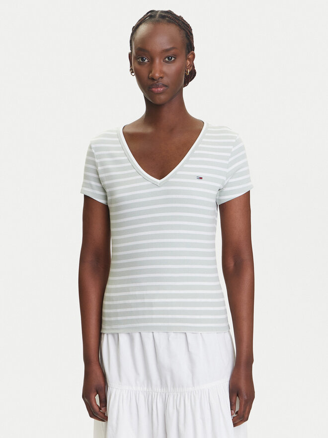 Tommy Jeans Tommy Jeans Camiseta Essential DW0DW17385 Verde Slim Fit