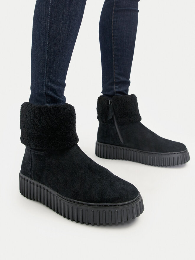 Clarks Μποτάκια Clarks Torhill Turn 26179562 Μαύρο