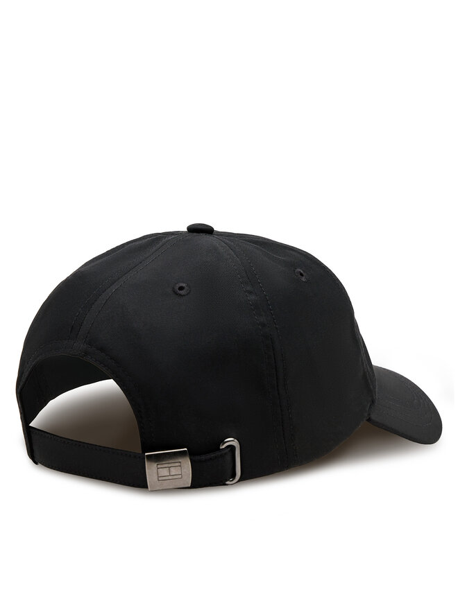 Tommy Hilfiger Καπέλο Jockey Tommy Hilfiger Flag Poly 6 Panel Cap AM0AM12530 Μαύρο