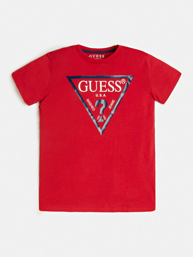 Guess Guess Marškinėliai L73I55 K8HM0 Raudona Regular Fit