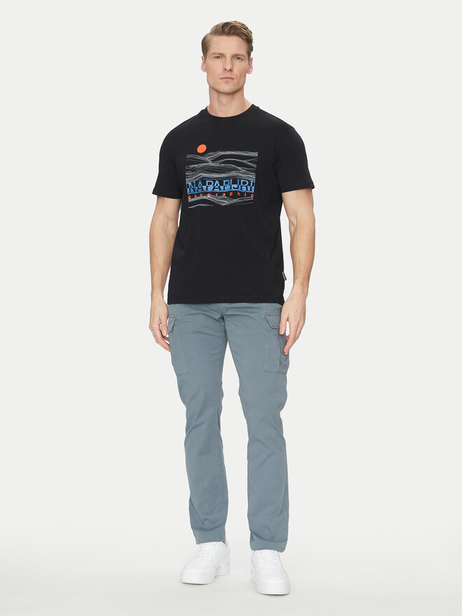 Napapijri Napapijri T-Shirt S-Buti NP0A4INM Μαύρο Regular Fit