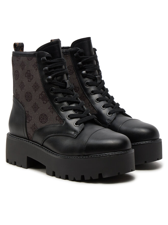 Guess Polokozačky Guess Vaina2 FLTSL2 FAL10 Černá