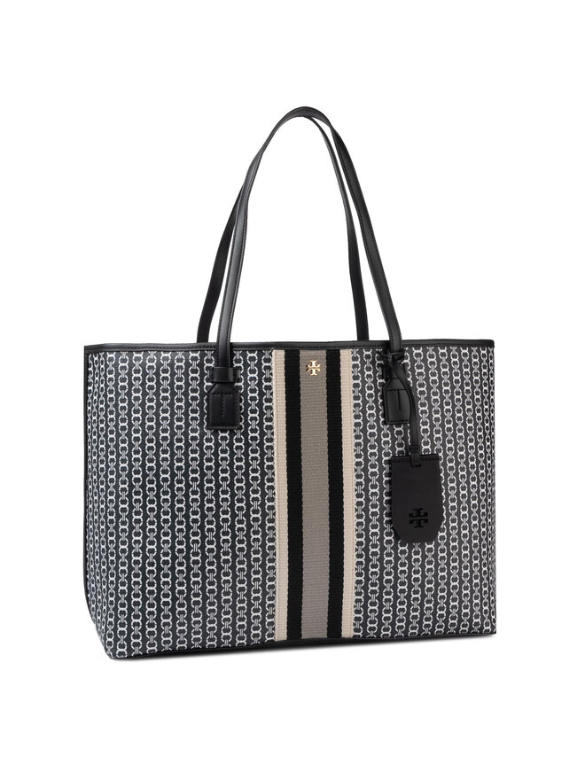 Tory Burch Handtasche Tory Burch Gemini Link Convas Tote 53303 Schwarz