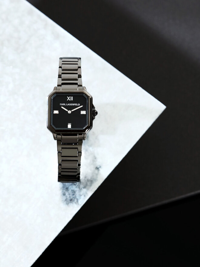 KARL LAGERFELD Laikrodis KARL LAGERFELD R0553102504 Juoda
