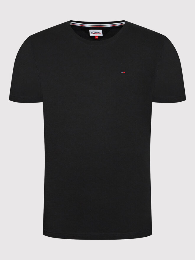 Tommy Jeans Tommy Jeans Marškinėliai DM0DM04411 Juoda Slim Fit