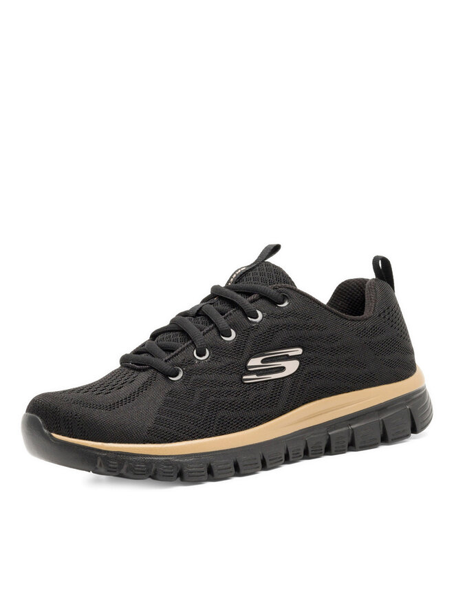 Skechers Сникърси Skechers GRACEFUL - GET CONNECTED 12615 BKRG Черен