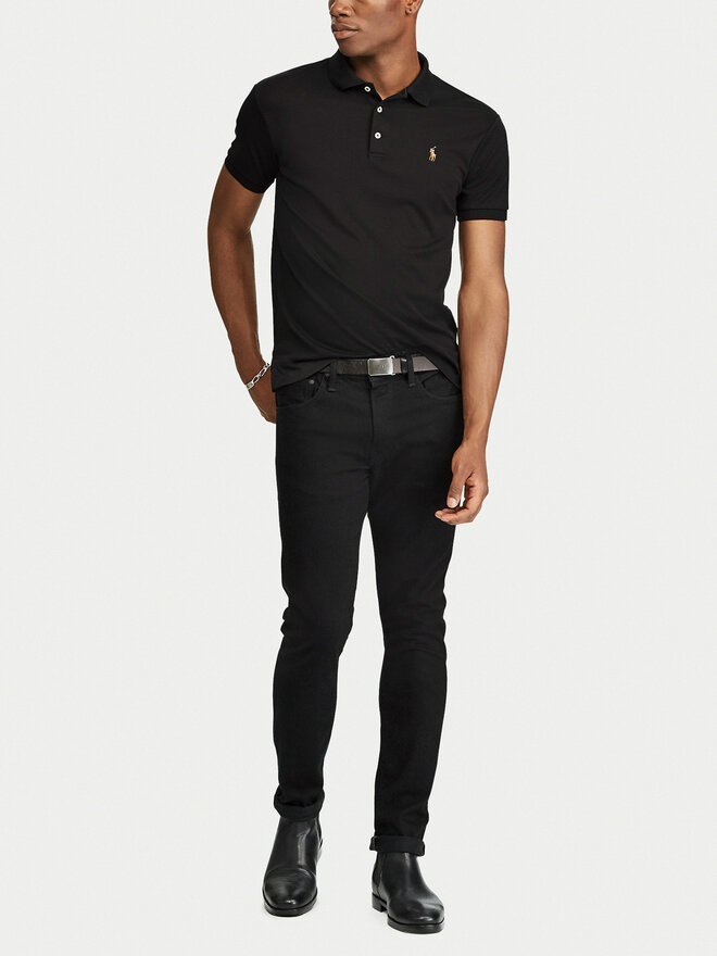 Polo Ralph Lauren Polo Ralph Lauren Polo Ssl-Knt 710685514002 Μαύρο Slim Fit