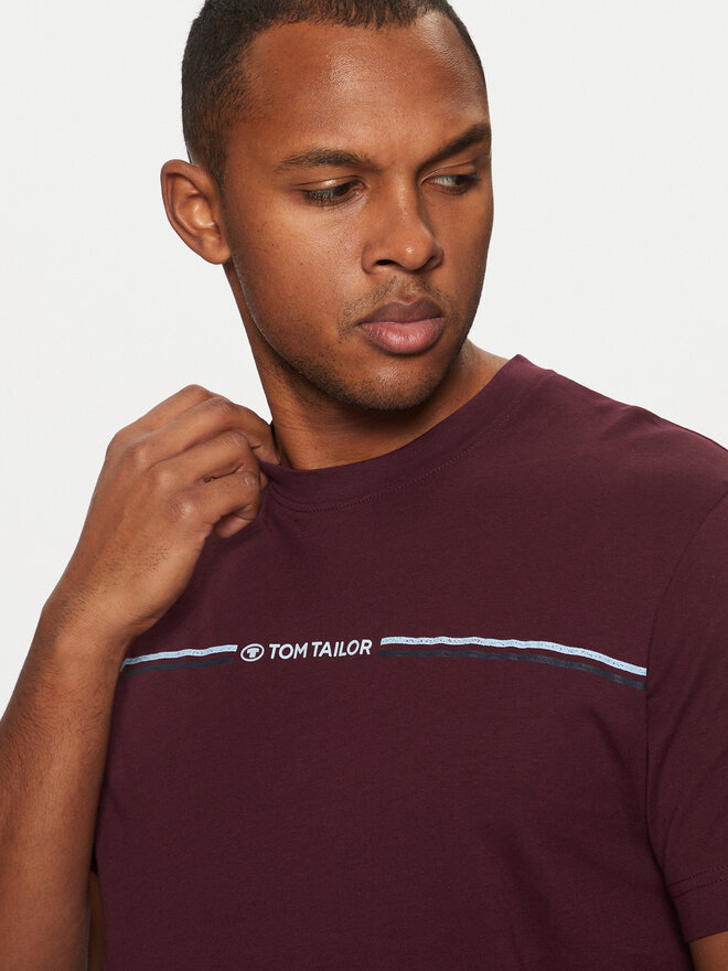 Tom Tailor Tom Tailor Camiseta 1037803 Guinda/burdeos Regular Fit