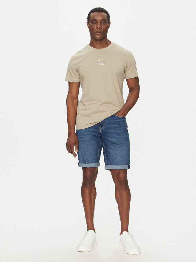 Calvin Klein Jeans Calvin Klein Jeans Футболка Monologo J30J325649 Бежевий Regular Fit