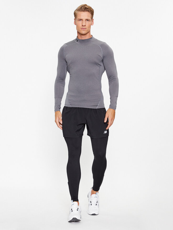 Under Armour Under Armour Marškinėliai Ua Hg Armour Comp Mock Ls 1369606 Pilka Compression Fit