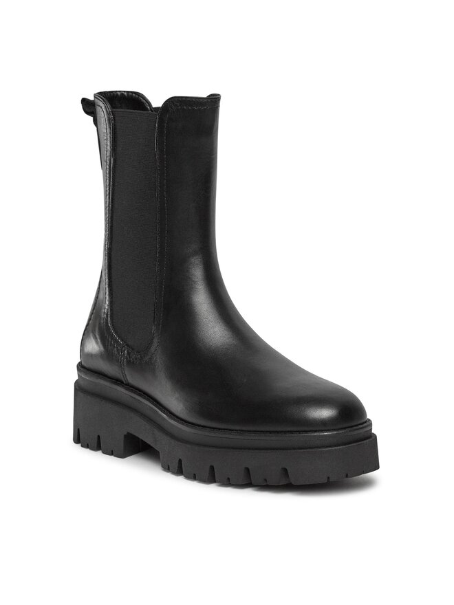 Tamaris Členková obuv s elastickým prvkom Tamaris 1-25992-41 Čierna