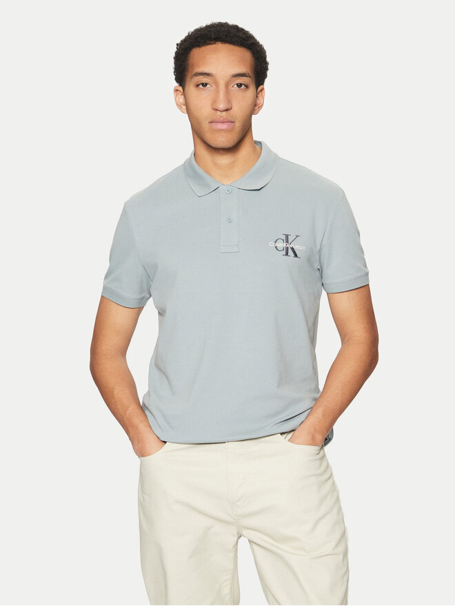 Calvin Klein Jeans Calvin Klein Jeans Поло Monologo J30J325664 Голубий Regular Fit