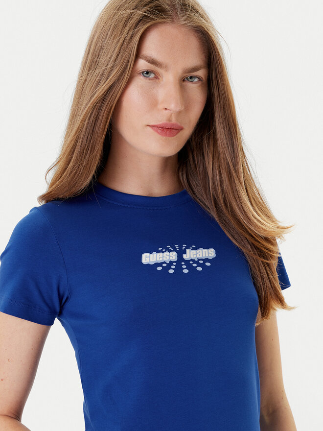 Guess Jeans Guess Jeans Camiseta W5YI04 J1314 Azul Slim Fit