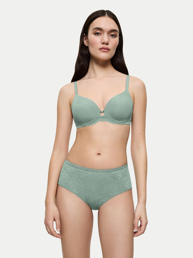 Triumph Triumph Klasične spodnje hlačke z visokim pasom Amourette Charm 10216997 Zelena