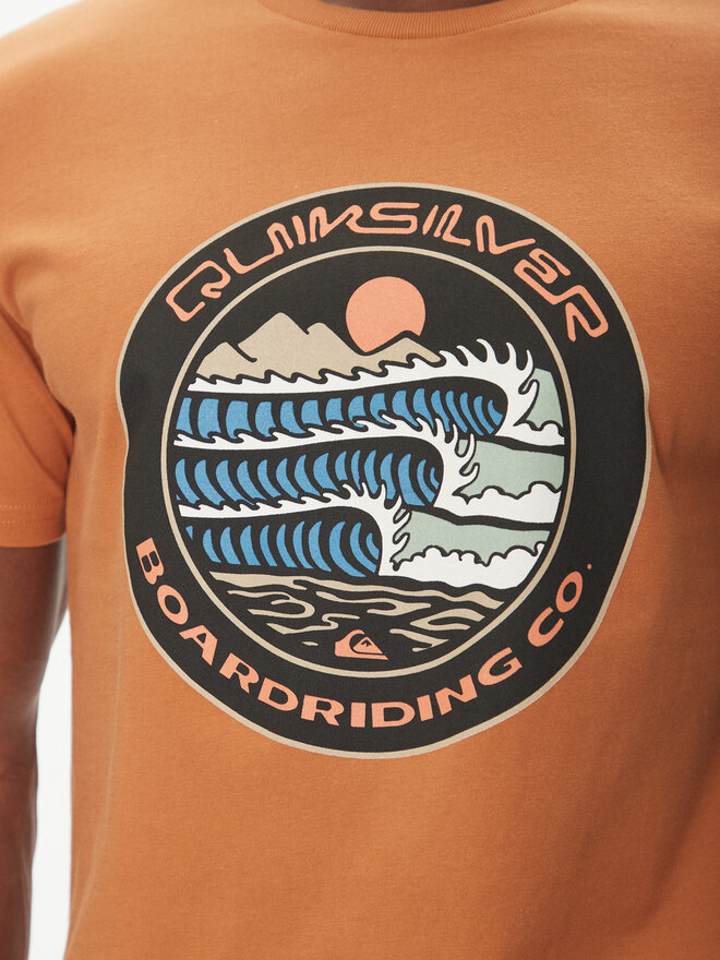 Quiksilver Quiksilver Majica Ev Three Seas Ss EQYZT08051 Rjava Regular Fit