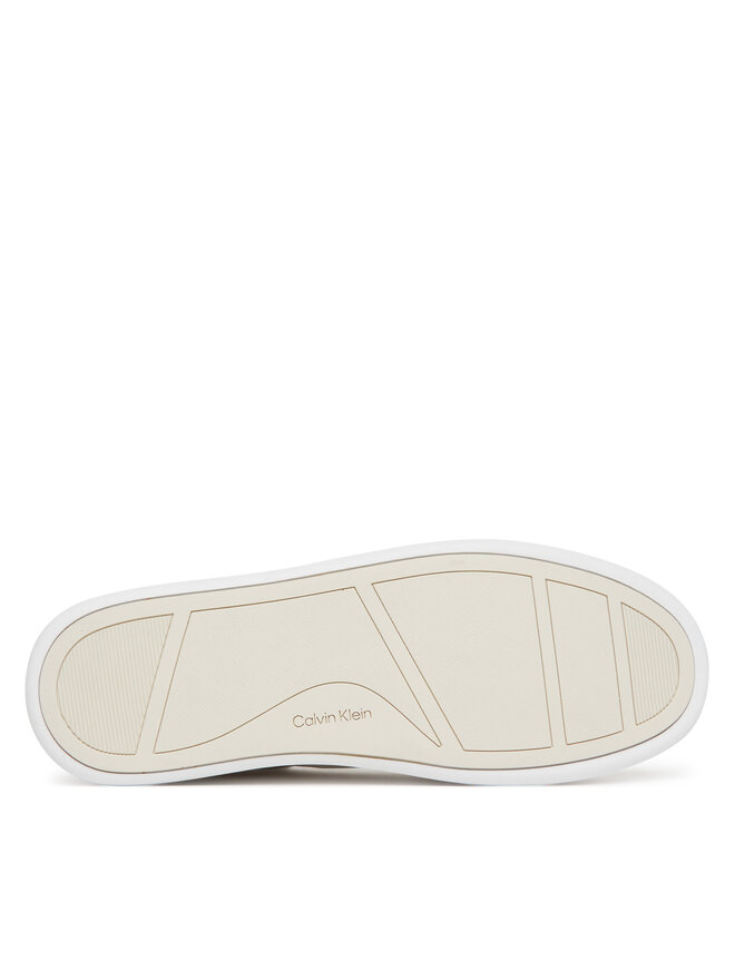 Calvin Klein Sneakers Calvin Klein Cupsole Lace Up - Lth Sue Mix HW0HW02435 Weiß