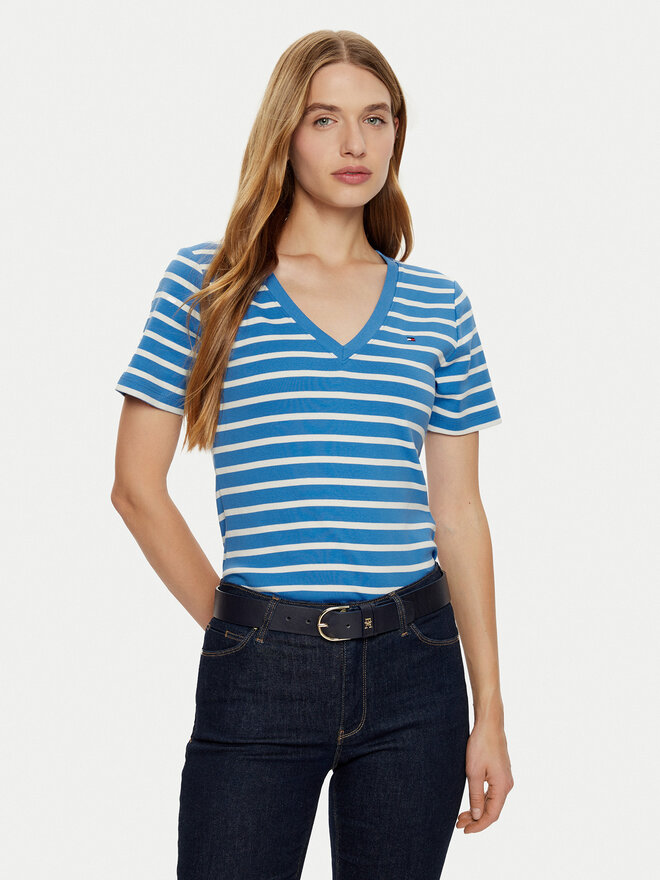 Tommy Hilfiger Tommy Hilfiger Camiseta New Cody WW0WW40584 Azul Slim Fit