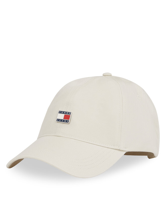 Tommy Jeans Czapka z daszkiem Tommy Jeans Tjw Heritage Plaque Cap AW0AW16986 Écru