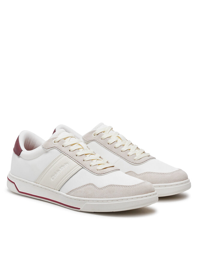 Calvin Klein Sneakers Calvin Klein Low Top Lace Up Mix HM0HM01548 Bianco