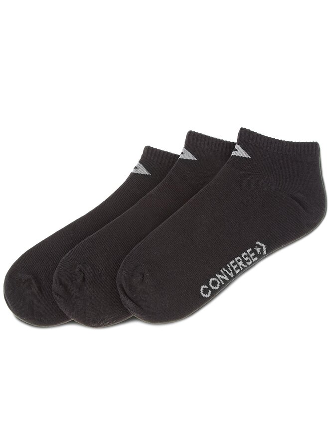 Converse Комплект 3 чифта къси чорапи унисекс Converse E747B-3020 Черен