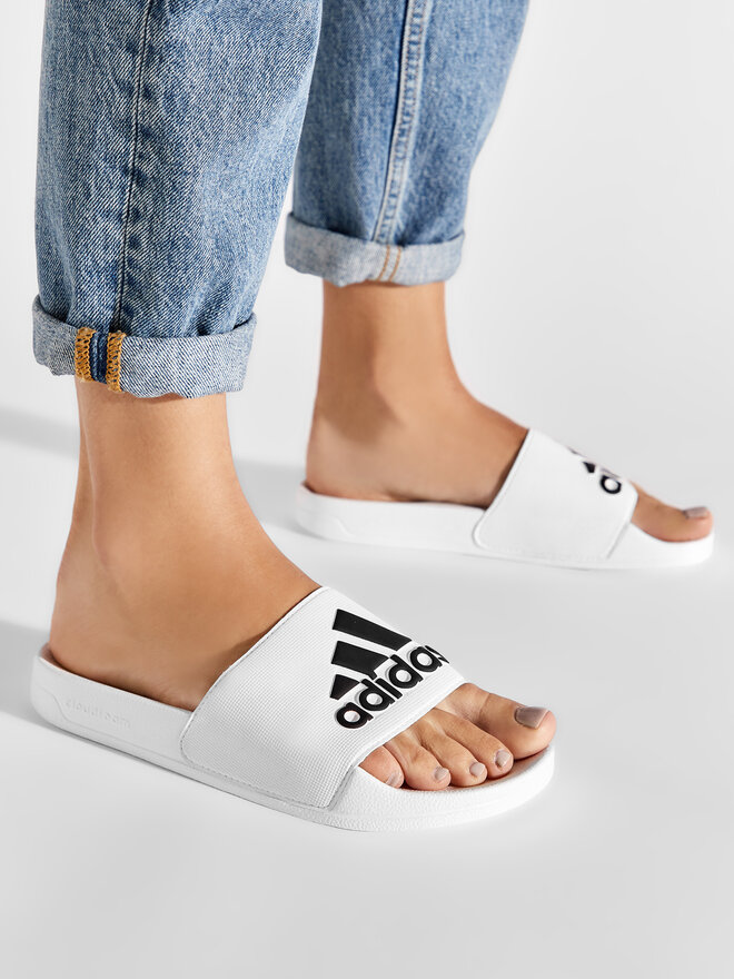 Ciabatte adidas bianche shop